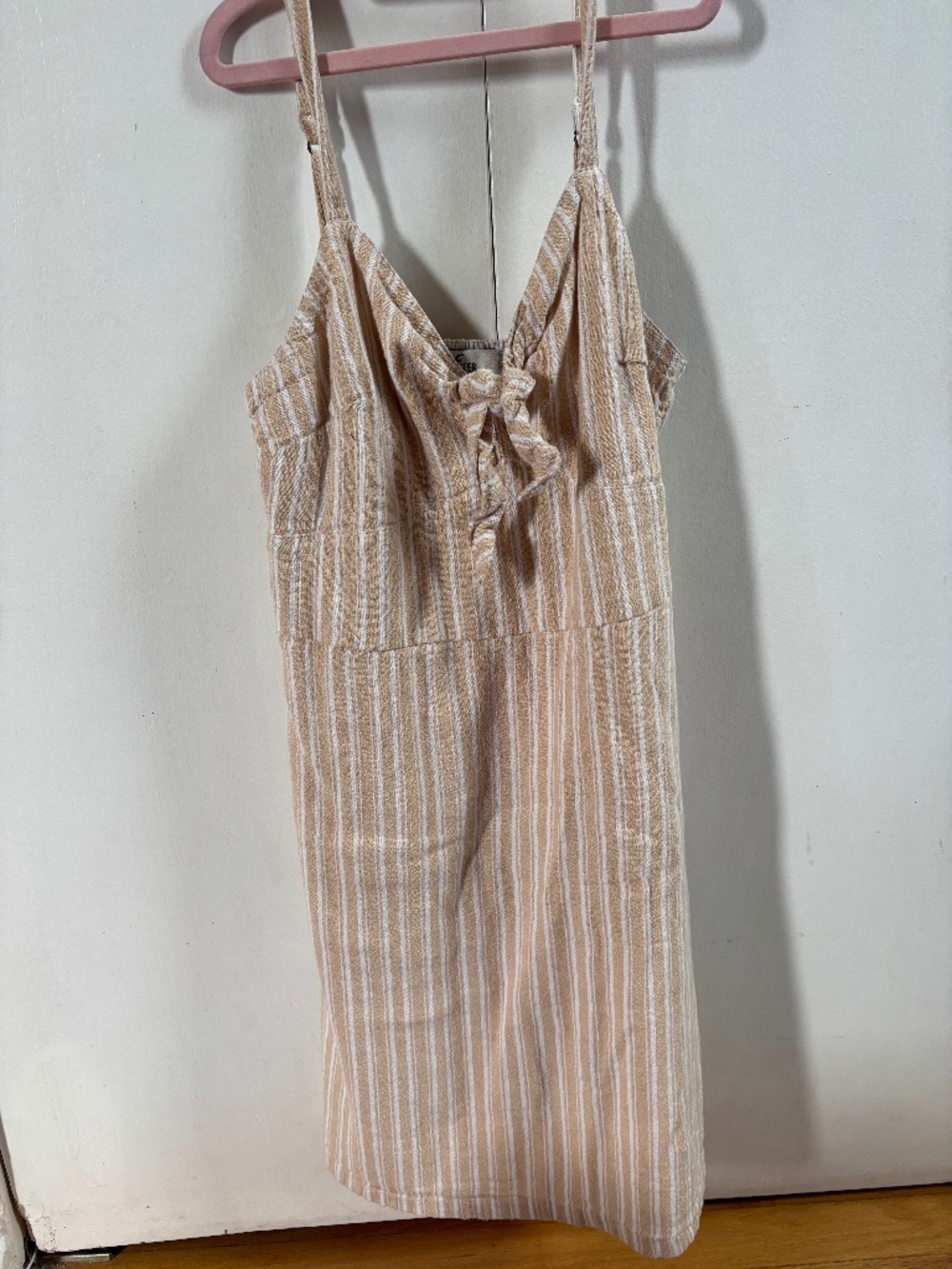 Hollister Yellow Mini Striped Sundress